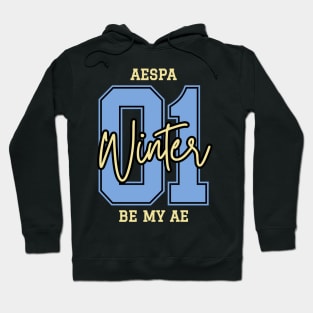 Winter Aespa College Hoodie